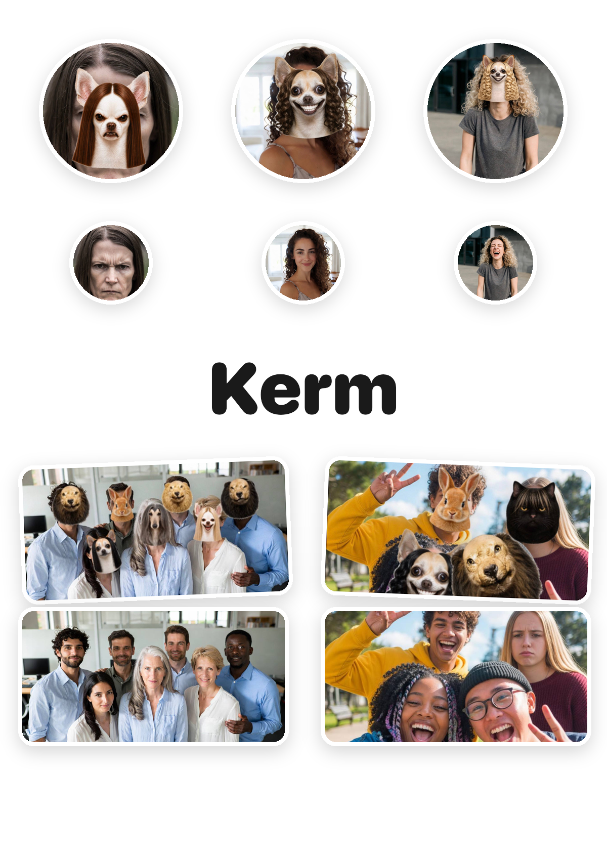 Examples of photos transformed by Kerm